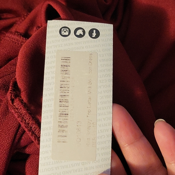 Boohoo Night Rita Strappy Top Detail Midi Dress Size 6 - Picture 13 of 14